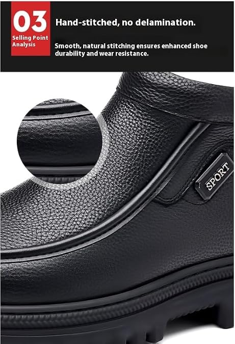 Men's Winter Snow Boots, Ankle High with Plush Lining for Warmth, Comfortable Slip-On Design, Durable PU Upper & PVC Sole, Ideal Outdoor Activities Casual Wear