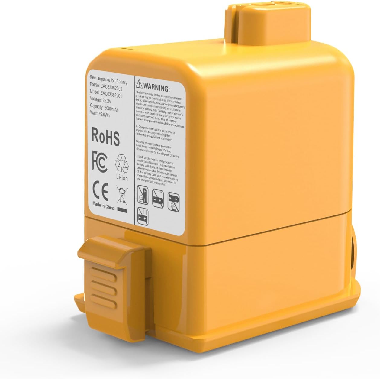 25.2V 3000mAh Replacement Battery for LG Cord Zero A9, A927KGMS, A927KVMS, A908VMR, A9S, A9M, A9 MAX, A9 Plus, A9K-CORE, A9K MAX, A9T-Ultra, A9K-PRO, A9MULTI, A916, A902RM, A905M, A906SM