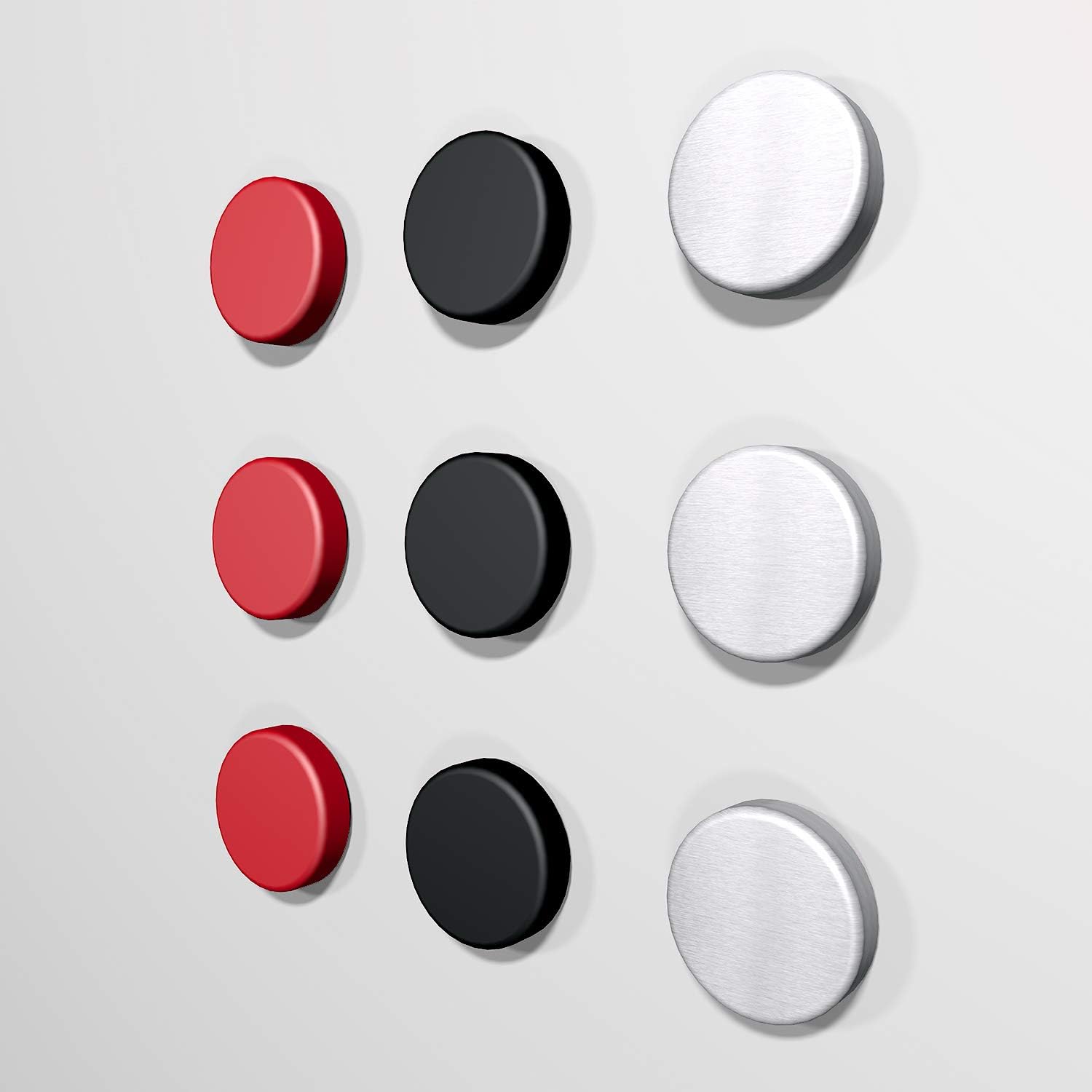 R&G Office Magnets for Whiteboard, Dry Erase Board, Refrigerator with Assorted Colors 9 Pack : Office Products