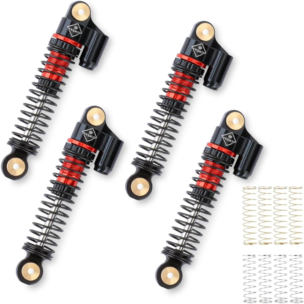 FCX24 Shocks 47MM Oil-Filled Shocks Absorber With Springs For FMS FCX24 FCX18 Upgrades 1/24 1/18 RC Crawler