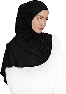 Pre-sewn Instant Slip-on Modal Jersey Hijab Head Scarf Wrap for Muslim Women
