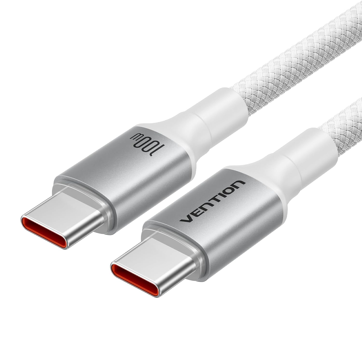 Кабель VENTION USB C — USB C 100 Вт с поддержкой PD 3.0, кабель USB-C для быстрой зарядки.