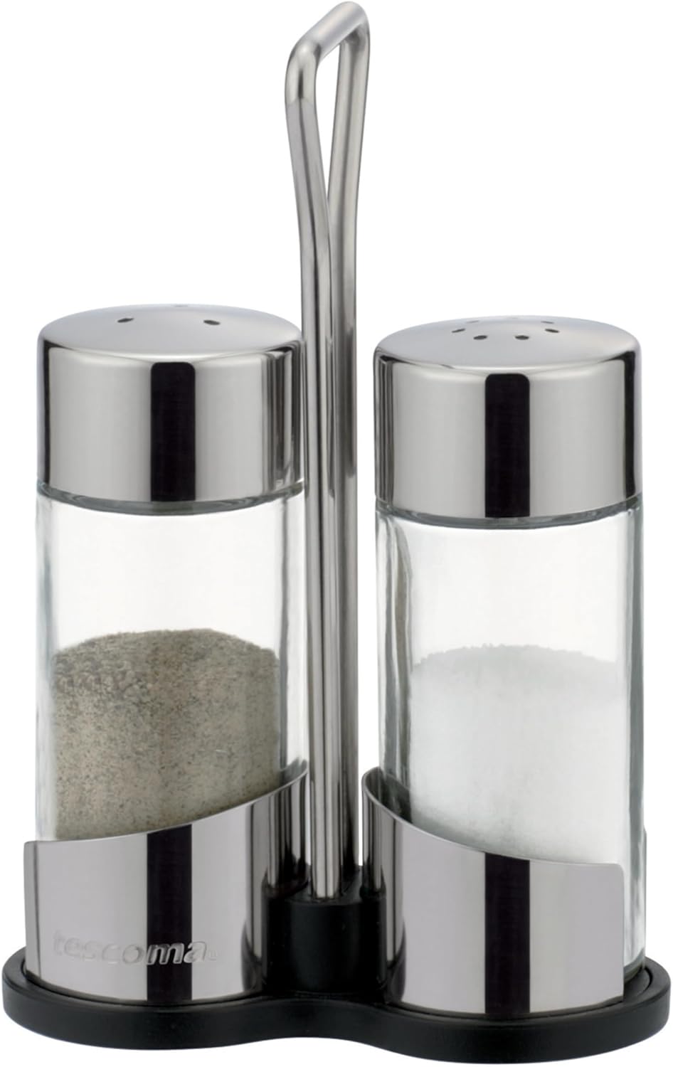 Tescoma Salt and Pepper shakers, set of two, made of glass, with holder