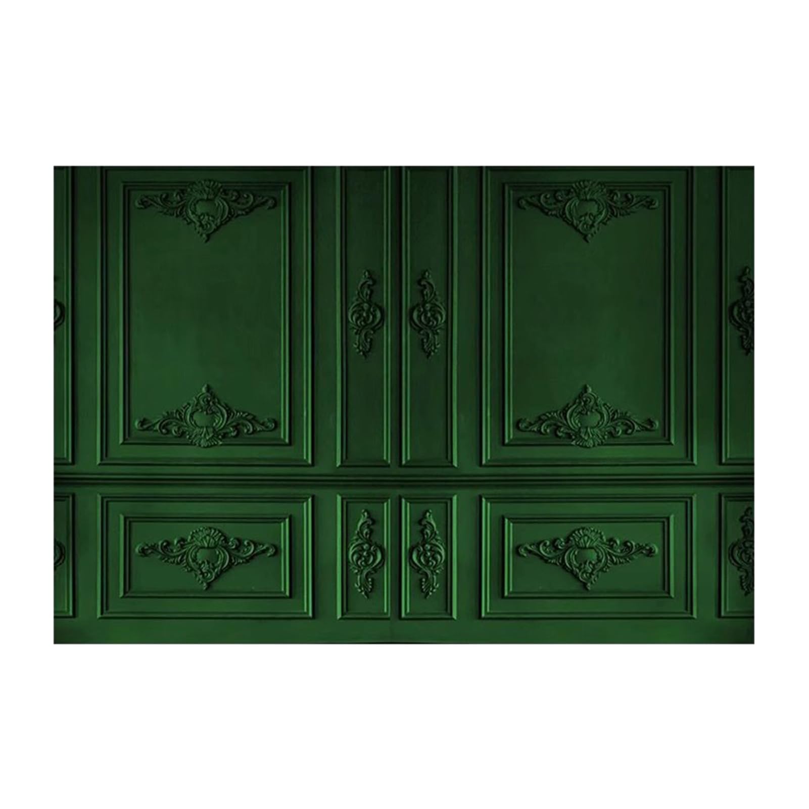 Tło do studia fotograficznego Tkanina do fotografii retro Bezszwowa i nie blaknąca, nadająca się do prania portret tła do zdjęć(Green,2 * 2m/6.5 * 6.5ft)