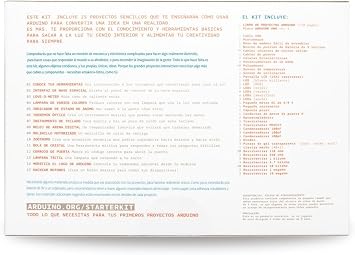 Official Arduino Starter Kit [K030007] - 12 DIY Projects with Spanish Projects Book - Original Kit from Arduino, Italy