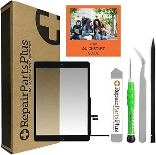 Premium DIY Kit for iPad 9 9th Generation Screen Replacement (10.2" 2021, A2602 A2603 A2604 A2605) Glass Touch Digitizer + Button, Adhesive, Quickstart Guide/Videos