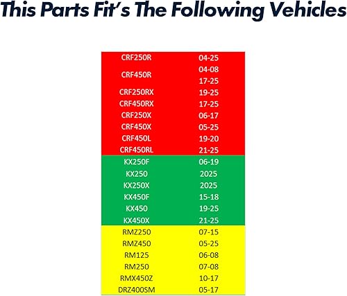 Miniatura 2 de SCAR SHOWA Herramienta de llave de tapa superior de horquilla compatible con Honda CRF 250 450 CRF250R CRF450R CRFX CRF-L 04-23 KAWASAKI KX250F