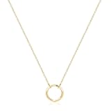 Fettero Pendant Necklace Gold Choker Layered Coin Open Karma Circle Full New Crescent Moon 14K Gold Plated Dainty Simple Moon Phase Jewelry for Women Gift