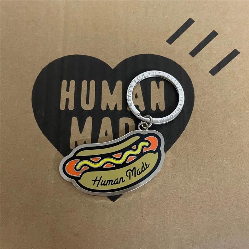 GenericHuman Made Key Chains Men Women 1:1 Polar BEARs Duck Hot Dog Pattern Human Made Key Chains (3)