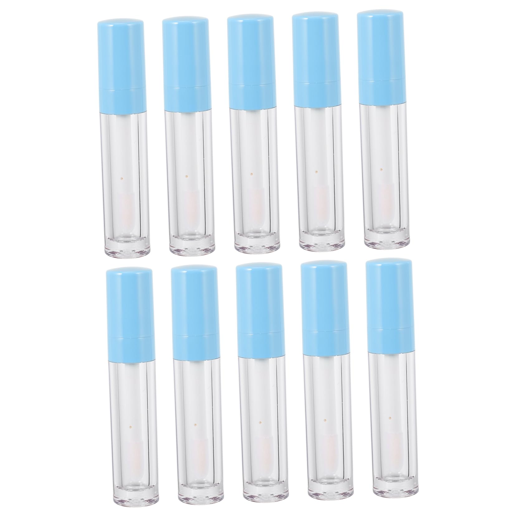 10piezas Fabricante Botella De Carga De Colores Función De Botella De Brillo Diario El Hogar Viaje De Brillo De Labios Rellenable
