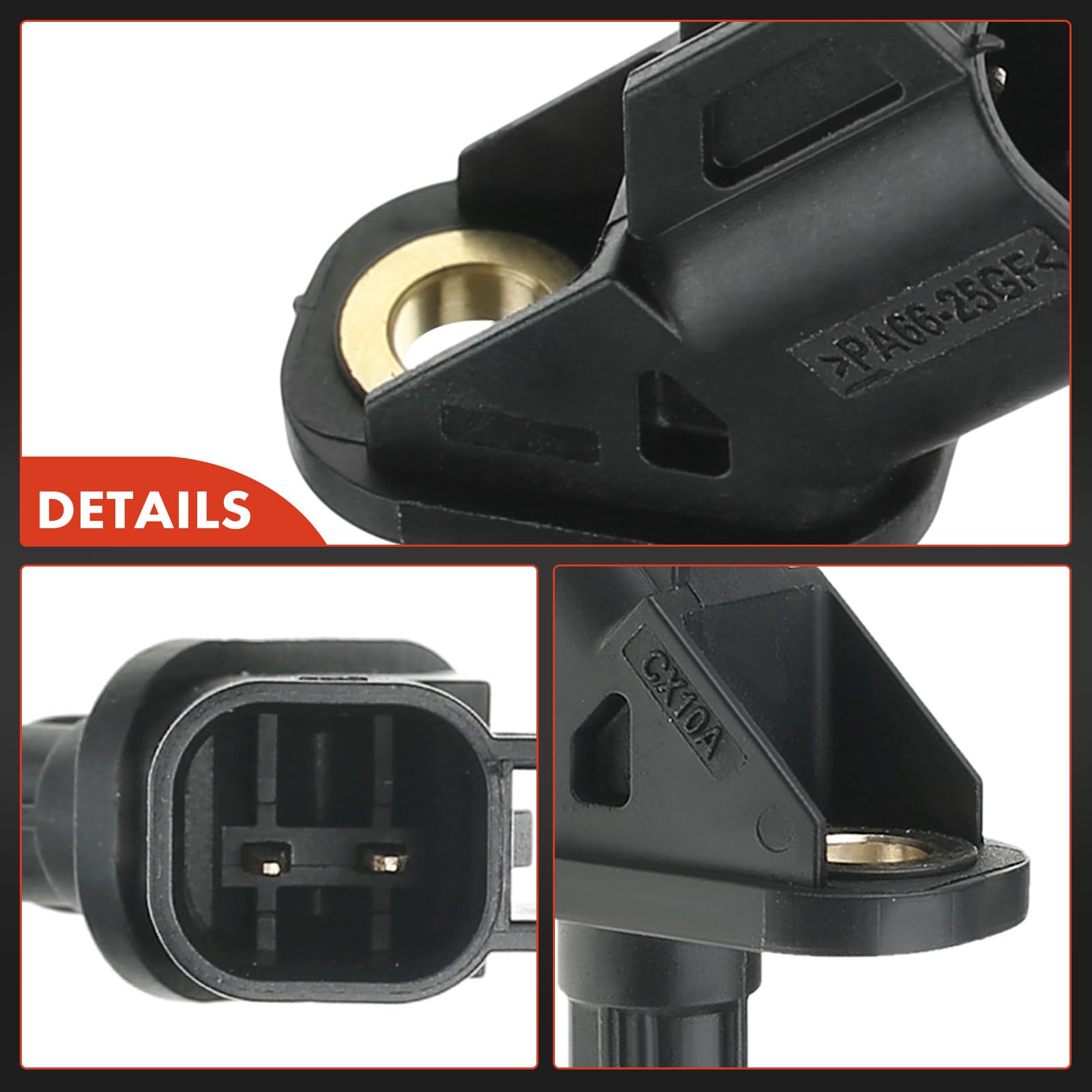 Frankberg Sensore Velocità Ruota Sensore ABS Asse Anteriore per 3/3 Berlina 5 C30 C70 II Cabriolet S40 II V50 BK BL CR19 CW 533 542 544 545 MW 2003-2021 BP4K43701A