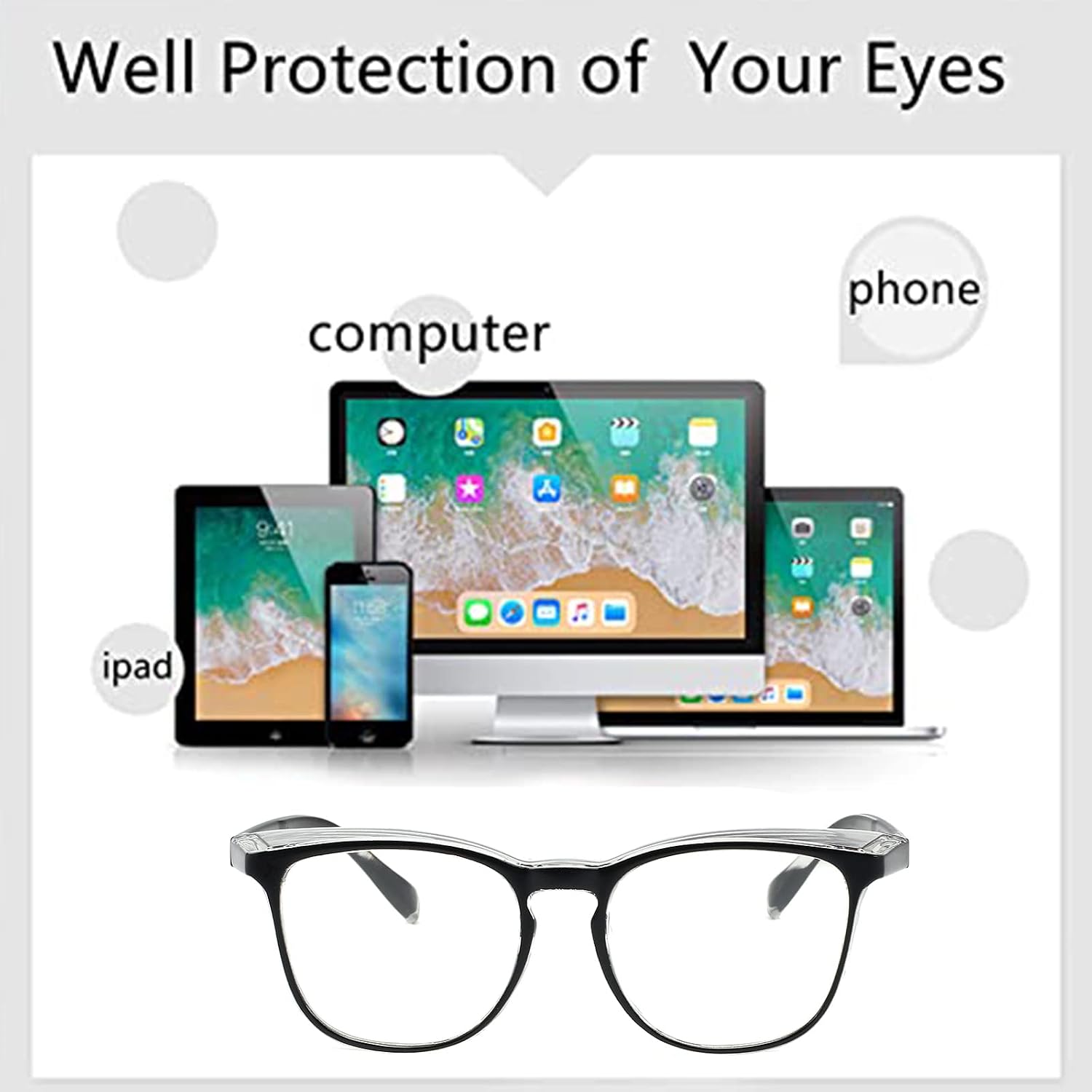 Safety Glasses for Men Women Nurses Anti Fog Stylish Fashion Comfortable Goggles with Side Shields Eye Protection for Adult