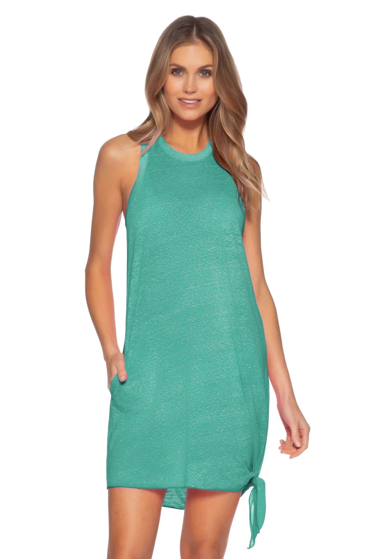 becca beach date cover up dress by Rebecca Virtue High Neck Cover-Up Jasper XS/SM high inventory in order Wycnly Formal Dresses for Size:39 (4'6'' - 4'8'') kissed romper made with