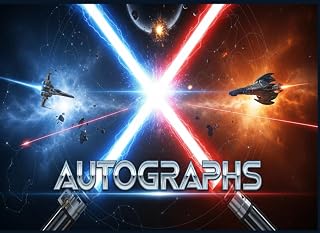 AUTOGRAPHS: Science Fiction Signature Journal | Dual Energy Sword & Space Battle Cover | Convention and Theme Park Collector's Log Book | Autograph Book | Signature Journal | Signature Log