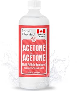 Acetone Nail Polish Remover - Made in Canada (473 ml / 16 oz)