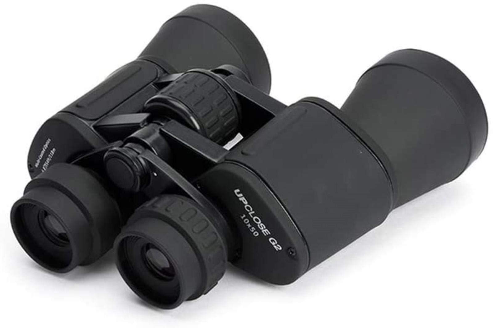 Telescopio portátil Alta Potencia, binoculares exploración 10X50 con Revestimiento múltiple para Senderismo, observación Aves y conciertos Interiores y Exteriores.