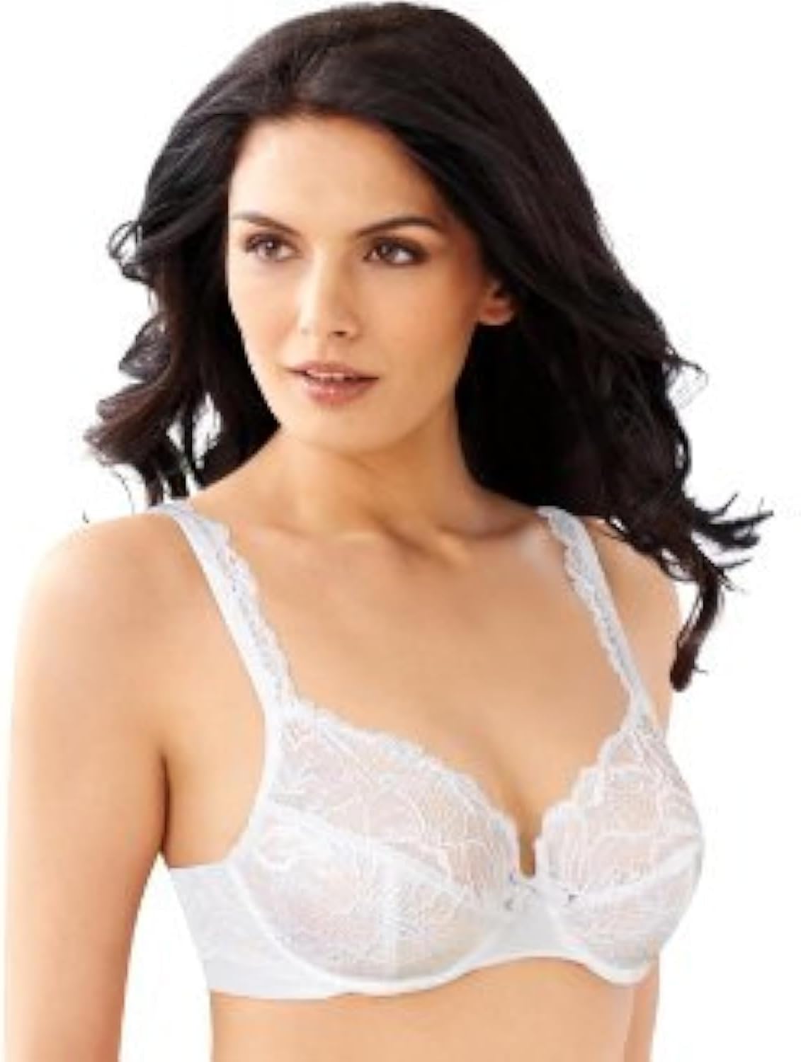 Bali Women's Underwire Lace Bra, Lace Desire Sexy Plunging Bras for Women, Support, Most Comfortable, Full Coverage
