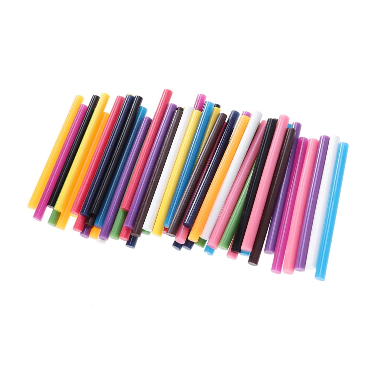 Lurrose 60pc Hot Melt Glue Sticks High Viscosity Adhesive Rods for DIY Crafts Fast Curing for More Mixed Colors