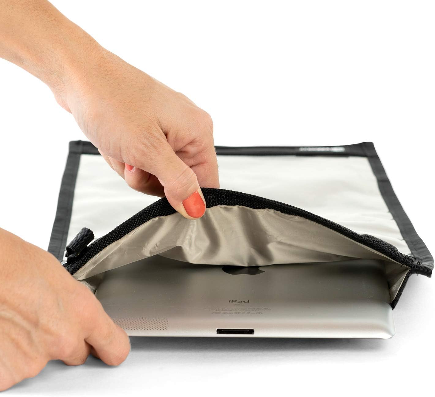 Mission Darkness NeoLok Window Faraday Bag for Tablets (+ Secure Magnetic Closure & Transparent Window) // Device Shielding for Law Enforcement & Military, Data Security, Anti-Hacking & Anti-Tracking