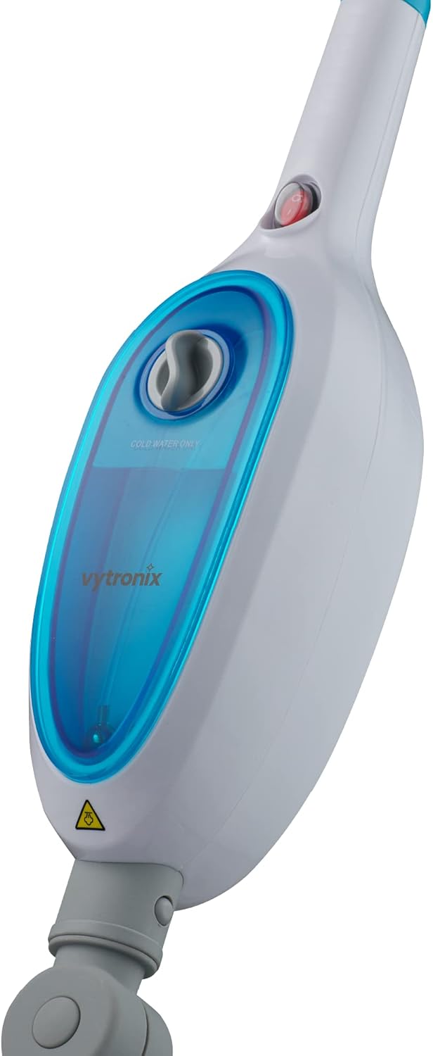 Vytronix USM13 10-in-1 Multifunction Upright Steam Cleaner Mop | Kills 99.9% of Bacteria | Steamer For Cleaning Hard Floors, Carpets, Bathroom, Kitchen, Windows, Garments & Upholstery | 6m Power Cord