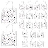 Ovveroche 20 Pcs Baseball Clear PVC Gift Bags with Handles 7.87x7.87x2.76 Inches Reusable Party Favor Bags for Bridal Baby Shower Wedding Birthday Party Supplies Baseball