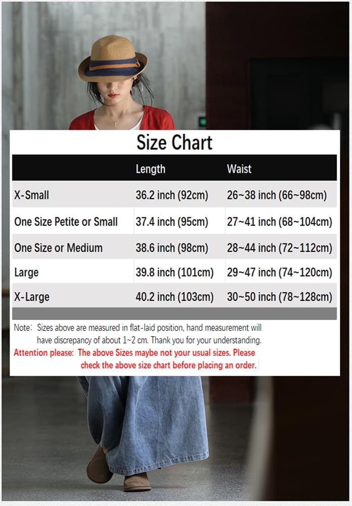 Extra Wide Leg Denim Pants for Women Long Jeans Elastic Waist with Pockets Plus Size Loose Casual - Image 4