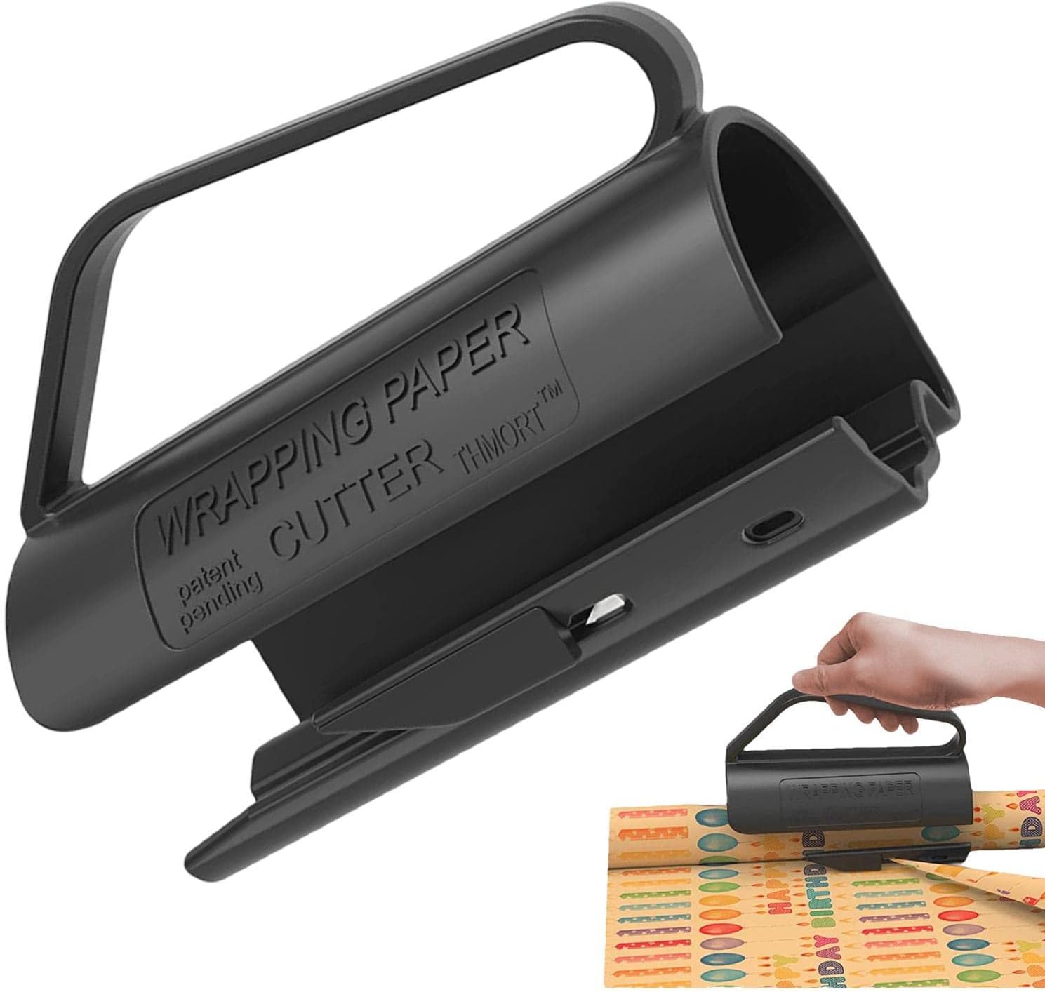 Sliding Paper Roll Cutter Wrapping Cutter Tool for Gift