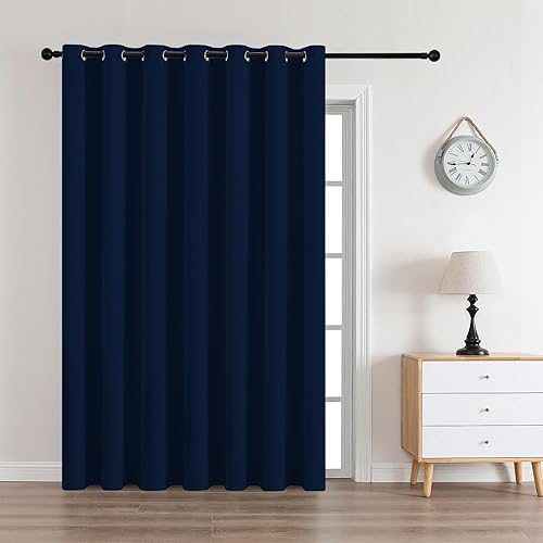 Miniatura 39 de CUCRAF Juego de 2 paneles de cortinas opacas negras de 54 pulgadas de largo, cortinas de oscurecimiento de habitación para sala de estar y