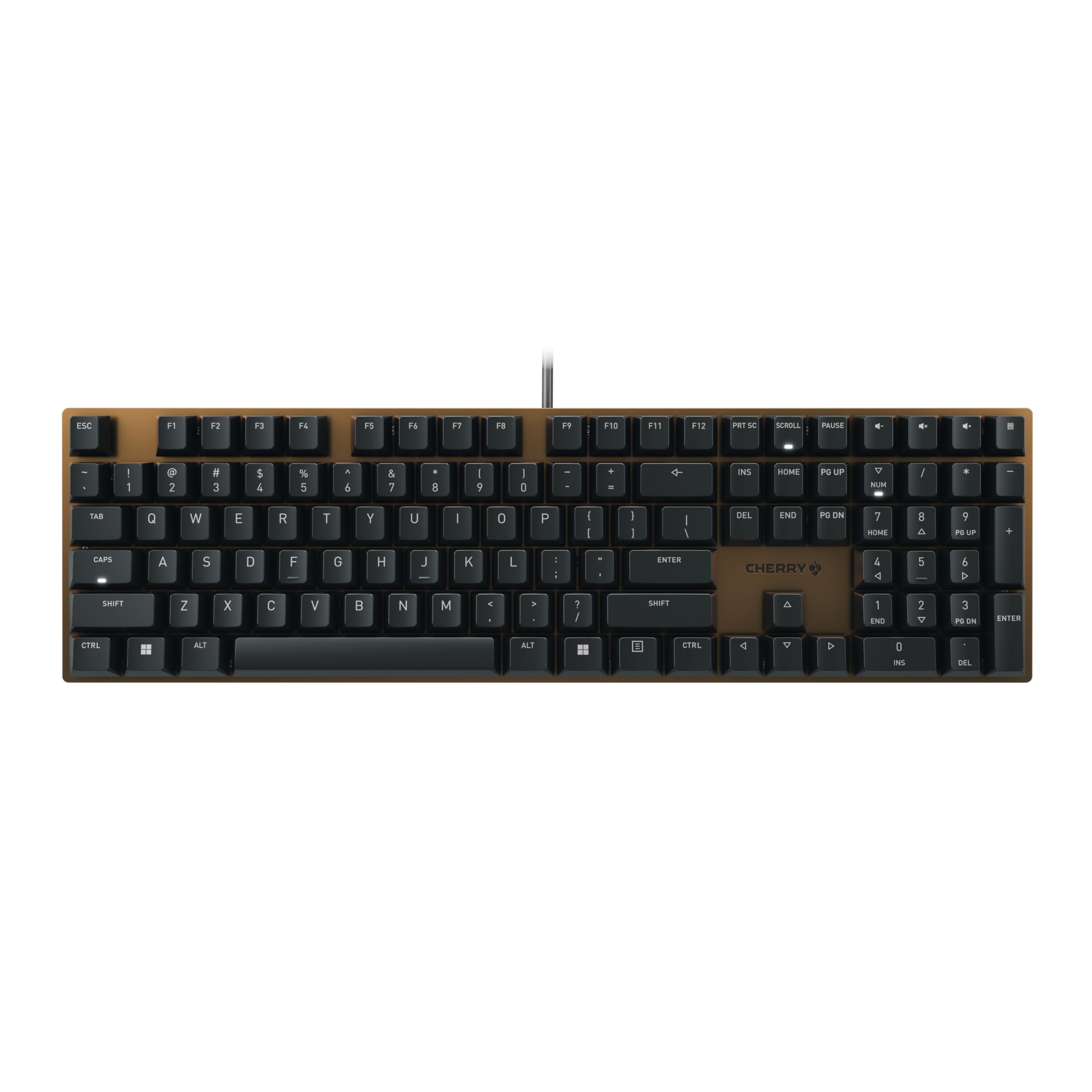 Cherry KC 200 MX Mechanical Keyboard with New MX2A switches. (Bronze W/MX2A Silent Red)