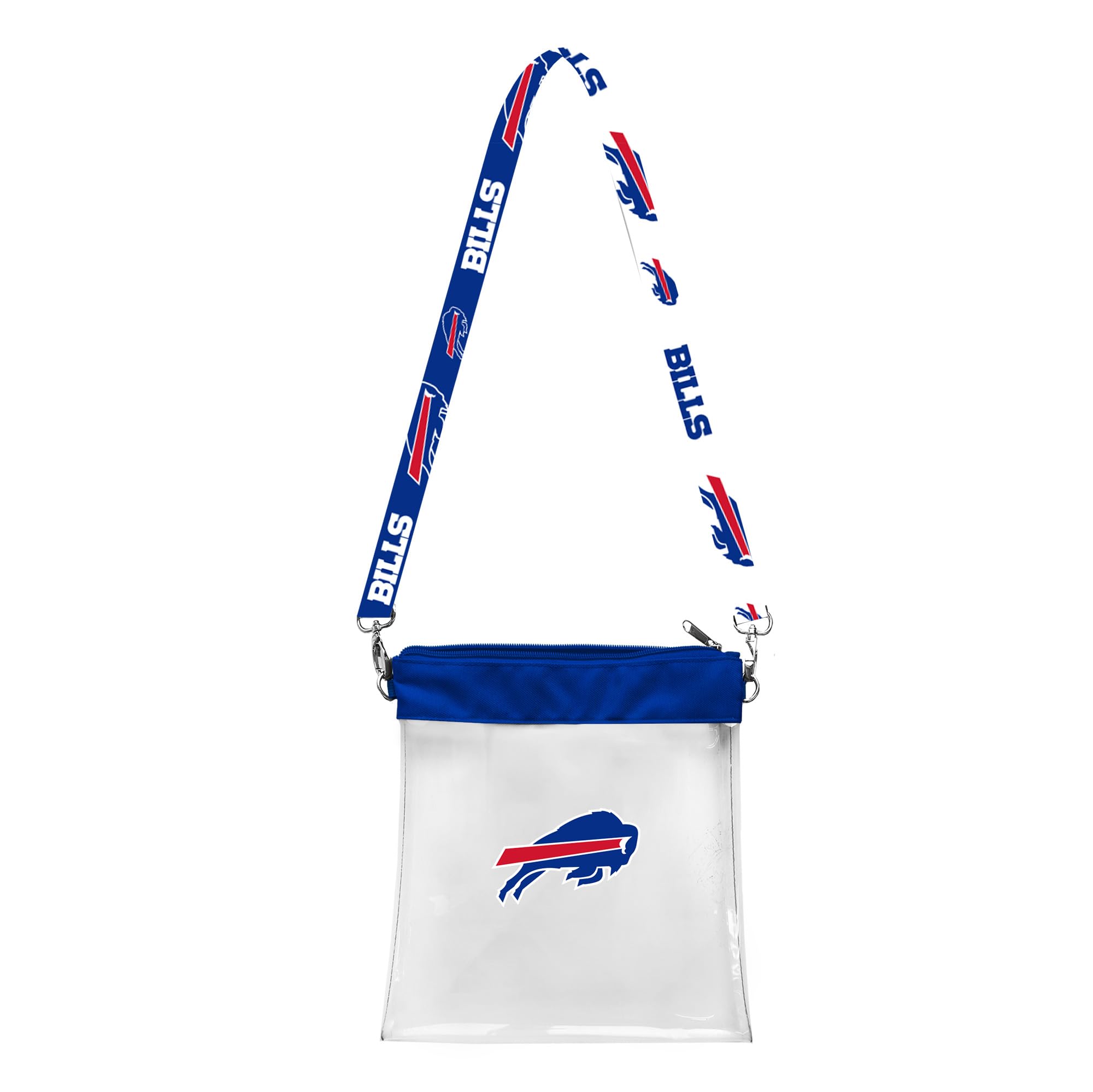 Littlearth NFL Clear Pattern Strap Bag Buffalo Bills