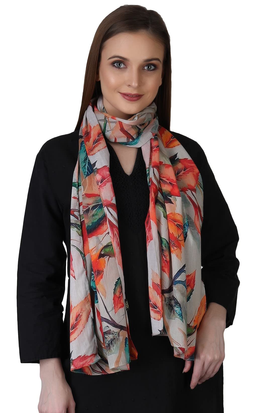100% PURE COTTON, LARGE SIZE, SOFT, AIRY, LIGHT WEIGHT PASHMINA SCARF, STOLE-image-11