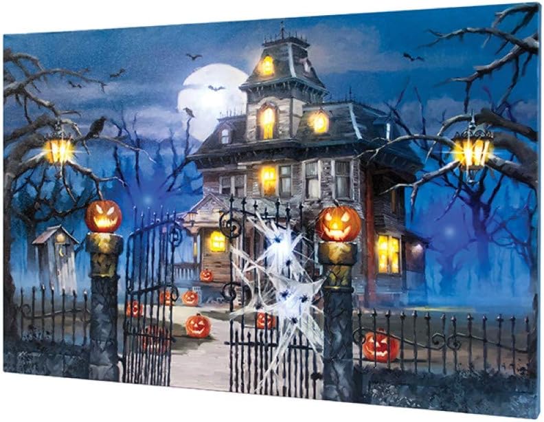 Ohio Wholesale 12 X 20 Lighted Musical Magic Halloween Printed Canvas