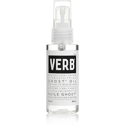 VERB Ghost Oil - Weightless Hair Oil for Fine to Medium Hair - Smooths Frizz, Adds Shine - No Parabens, Gluten or Harmful Sulfates