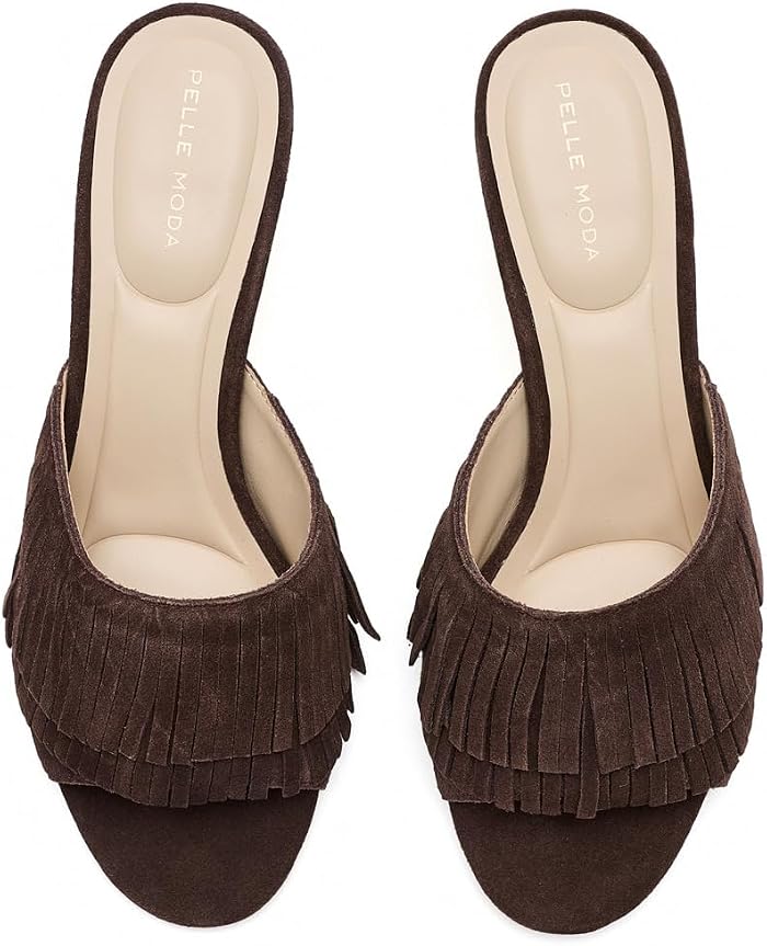 Женские сандалии Pelle Moda Venna Slide, цвет: Коричневый — фото 6