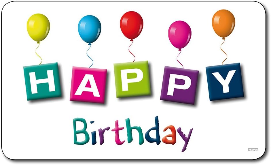 Kesper Decor-Breadboard "Happy Birthday" Of Melamine, Multicolor