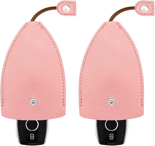 2 fundas protectoras extraíbles para llaves de coche, cubierta creativa extraíble para llavero, bolsas de llavero de piel sintética de gran capacidad