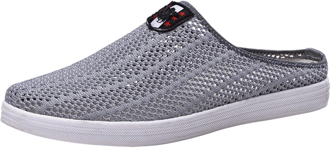 Amazon Mocoecole メンズ 軽量 かかとなしスニーカー スリッパ メッシュ サンダル サボ カジュアルシューズ クロッグ スリッポン靴 通気 春夏 Mocoecole スリッパ ルームシューズ