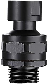 Shower Head Swivel Ball Adapter Brass Adjustable Shower Arm Connector Universal Showering Component (Matte Black)
