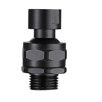 Shower Head Swivel Ball Adapter Brass Adjustable Shower Arm Connector Universal Showering Component (Matte Black)