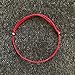 LADY Wan Handmade Protection Red String Lucky Rope Bracelet Thin with 925 Sterling Silver Beads