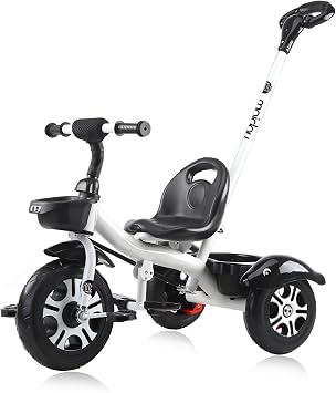 3 in 1 Kids Tricycle Kids Trike,Kid Tricycle Stroller for 2-5 Year Olds,Boy & Girl Kid Stroller with Push Handle,Removable Guardrail,Adjustable Seat,Safety Guard