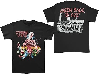 Merch2rock Cannibal Corpse Mens Eaten Back to Life T-Shirt XX-Large Black