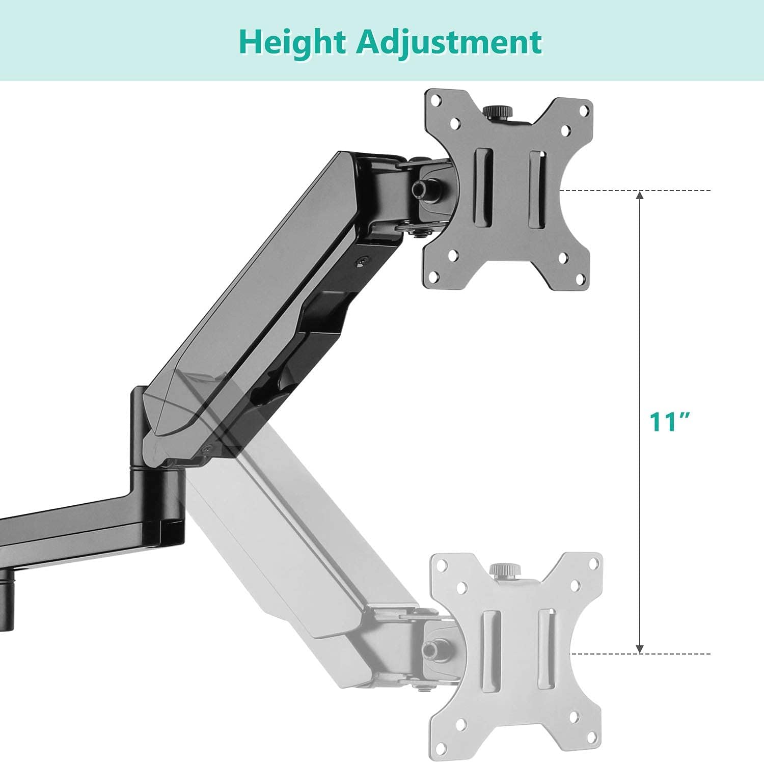 Cheap WALI Premium Single Fully Adjustable Gas Spring Arm for WALI Monitor Mounting System (GSAM001), Black Popular WALI Premium Single Fully Adjustable Gas Spring Arm for WALI Monitor Mounting System (GSAM001), Black