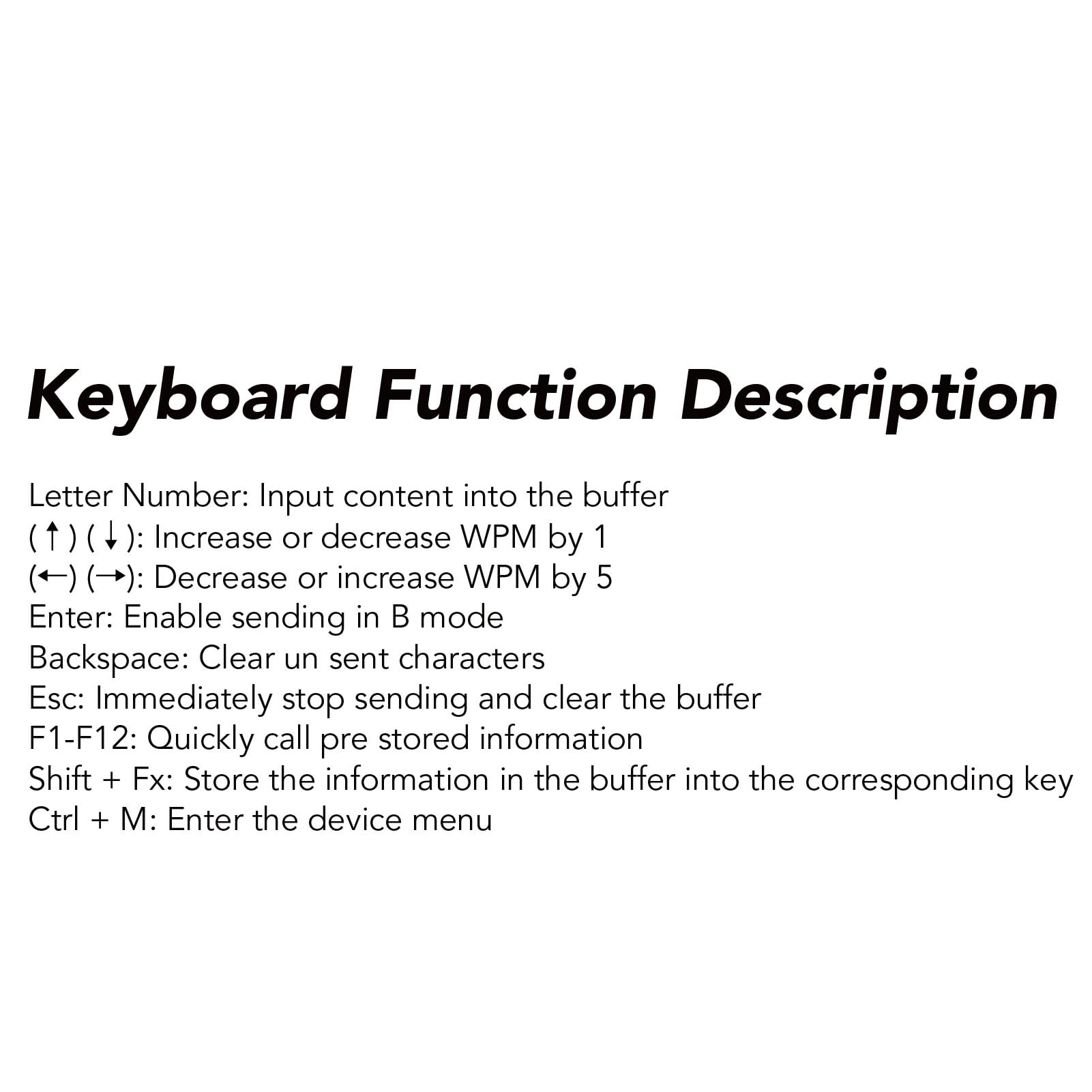 WALFRONT CW Trainer Interfaz USB Dispositivo de Práctica de Código Morse Teclado de Ejercicio de Código de Práctica de Telégrafo con Pantalla LED Orgánica