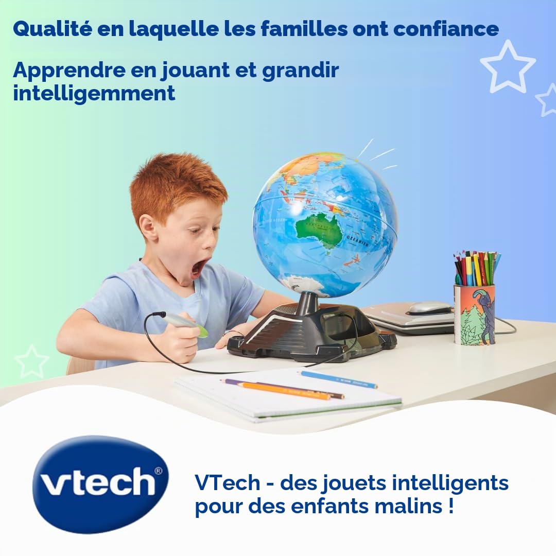 Vtech- Globe d'apprentissage, 80-605464, Multicolore - Version allemande