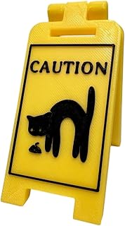Cat Vomit Sign - Cat Vomiting Sign | Funny Vomit Warning Cat Dog Sign, Vomit Warning Sign Cat Dog Warning Sign Novelty Desk Decoration For Cat Lovers And Cat Decorations