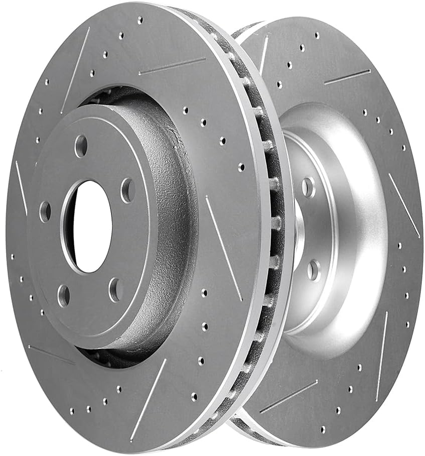 SCITOO Disc Brake Rotors Kits 53064 Front Vented Brake Rotors Fit For Dodge For Durango 2011-2017,For Jeep For Grand Cherokee 2011-2017