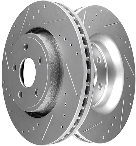 Miniatura 831 de SCITOO Juego de 2 frenos de freno ranurados traseros para Chrysler Town & Country, 08-16 para Dodge Grand Caravan, 09-13 para Dodge Journey, 12-15