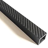 1pcs 3K Roll Wrapped Carbon Fiber Square Tube 25x25x21x420MM,2.0MM Wall Thickness,Twill Matte Finish