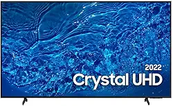 SAMSUNG SMART TV CRYSTAL UHD 4K BU8000 85", SLIM, TELA SEM LIMITES, VISUAL LIVRE DE CABOS, ALEXA COMPATIVEL, CONTROLE ÚNICO